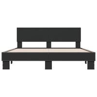 Giroletto Nero 150x200 cm in Legno Multistrato e Metallo 3280187