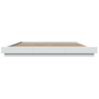 Giroletto con Luci LED Bianco 200x200 cm in Legno Multistrato 3281070