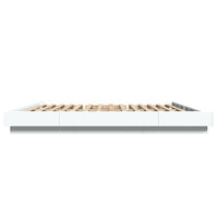 Giroletto con Luci LED Bianco 200x200 cm in Legno Multistrato 3281070
