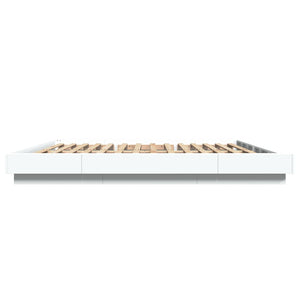 Giroletto con Luci LED Bianco 200x200 cm in Legno Multistrato 3281070