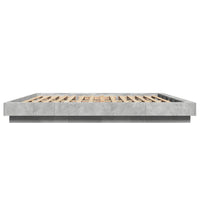 Giroletto Luci LED Grigio Cemento 200x200 cm Legno Multistrato 3281073