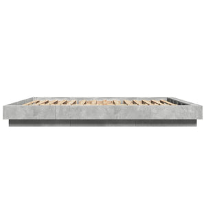 Giroletto Luci LED Grigio Cemento 150x200 cm Legno Multistrato 3281094