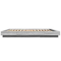 Giroletto Luci LED Grigio Sonoma 150x200 cm Legno Multistrato 3281096