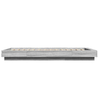 Giroletto Luci LED Grigio Sonoma 100x200cm in Legno Multistrato 3281117