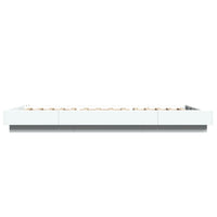 Giroletto con Luci LED Bianco 90x200 cm in Legno Multistrato 3281119