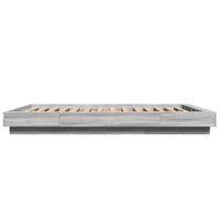 Giroletto Luci LED Grigio Sonoma 120x190 cm Legno Multistrato 3281145
