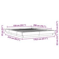 Giroletto Grigio Cemento 150x200 cm in Legno Multistrato 3281185
