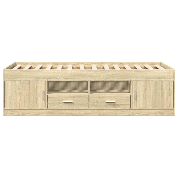 Divano Letto con Cassetti senza Materasso 90x200 cm 3280246