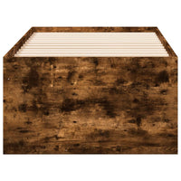 Divano Letto con Cassetti senza Materasso Rovere Fumo 90x200 cm 3280248