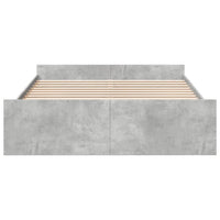 Giroletto Cassetti Grigio Cemento 160x200 cm Legno Multistrato 3280282