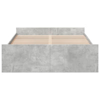 Giroletto Cassetti Grigio Cemento 135x190 cm Legno Multistrato 3280317