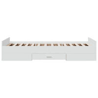 Giroletto con Cassetti Bianco 100x200 cm in Legno Multistrato 3280328