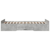 Giroletto Cassetti Grigio Cemento 90x200 cm Legno Multistrato 3280338