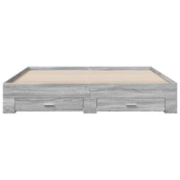 Giroletto Cassetti Grigio Sonoma 200x200 cm Legno Multistrato 3280361