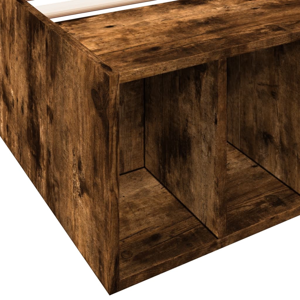 Giroletto-Struttura Letto Rovere Fumo 100x200 cm in Legno Multistrato 411637