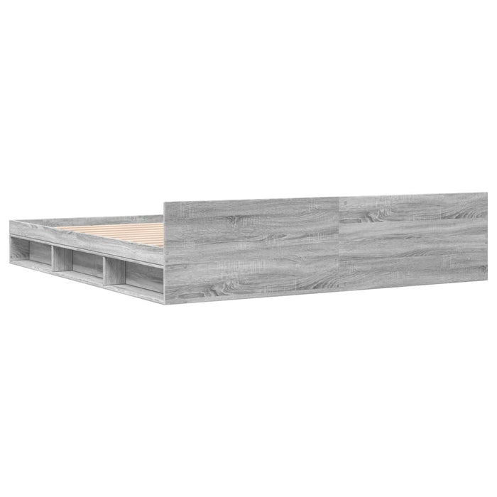 Giroletto Cassetti Grigio Sonoma 200x200 cm Legno Multistrato 3280725