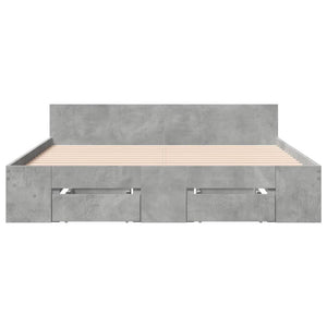 Giroletto Cassetti Grigio Cemento 120x190 cm Legno Multistrato 3280779