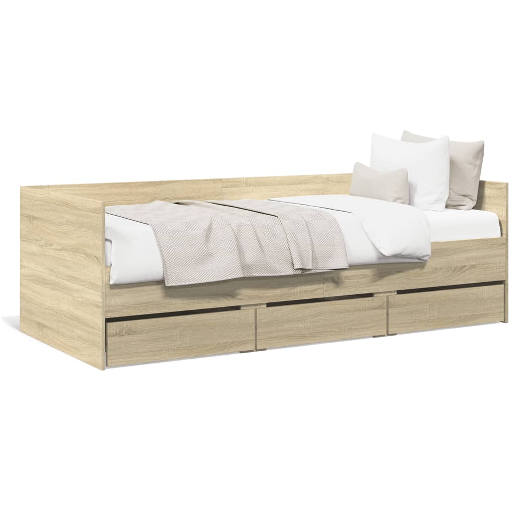 Divano Letto con Cassetti senza Materasso-Sofa Letto-Daybed 100x200 cm 110591