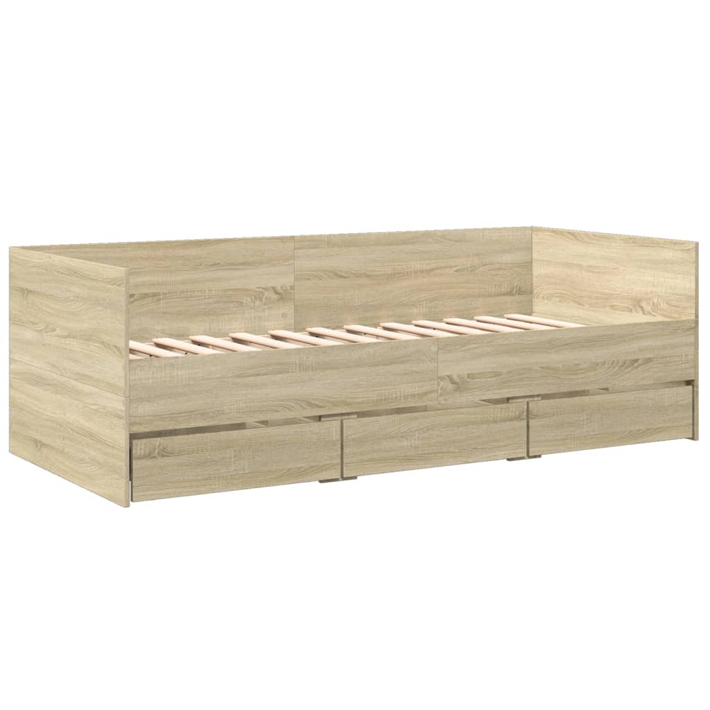 Divano Letto con Cassetti senza Materasso-Sofa Letto-Daybed 100x200 cm 110591
