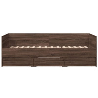 Divano Letto con Cassetti senza Materasso 100x200 cm 3280817