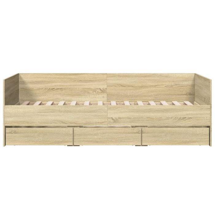 Divano Letto con Cassetti senza Materasso 90x200 cm 3280820