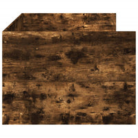 Divano Letto con Cassetti senza Materasso Rovere Fumo 90x200 cm