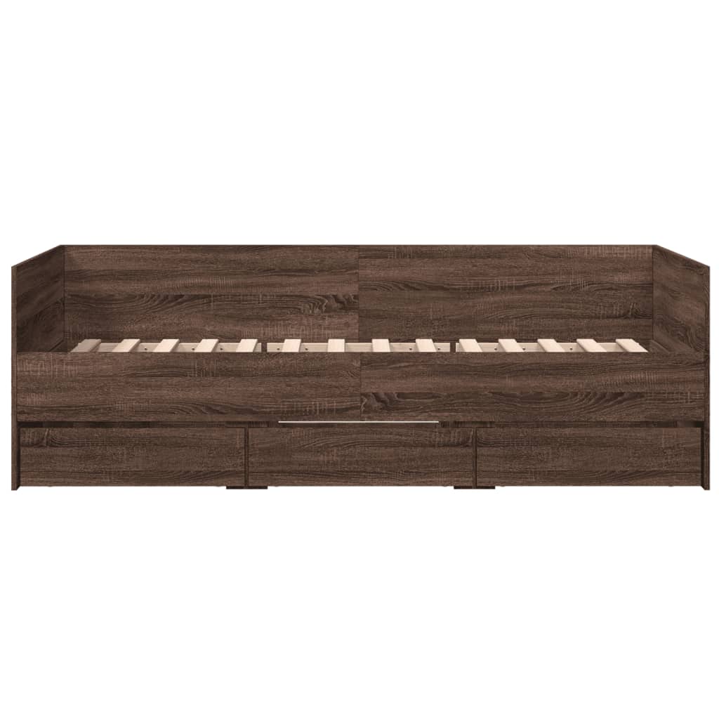 Divano Letto con Cassetti senza Materasso 90x200 cm 3280824