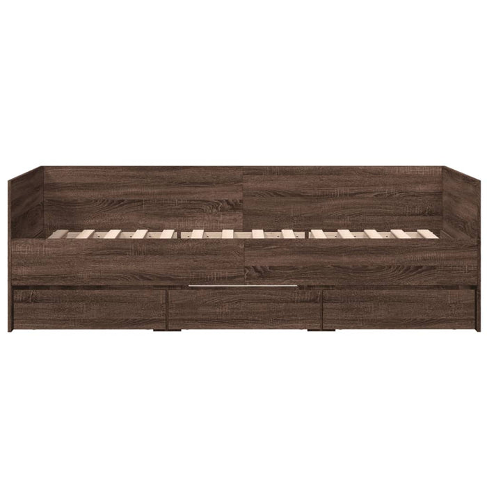 Divano Letto con Cassetti senza Materasso 90x200 cm 3280824