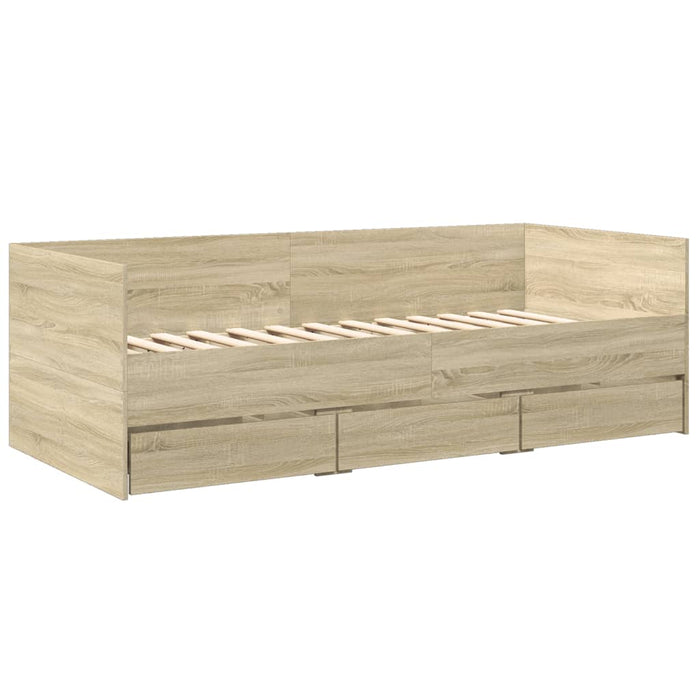 Divano Letto con Cassetti senza Materasso-Sofa Letto-Daybed 90x190 cm 973229