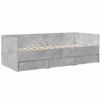 Divano Letto con Cassetti senza Materasso 90x190 cm 3280828
