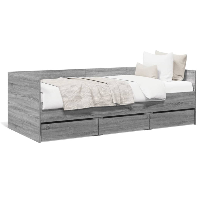 Divano Letto con Cassetti senza Materasso 90x190 cm 3280830