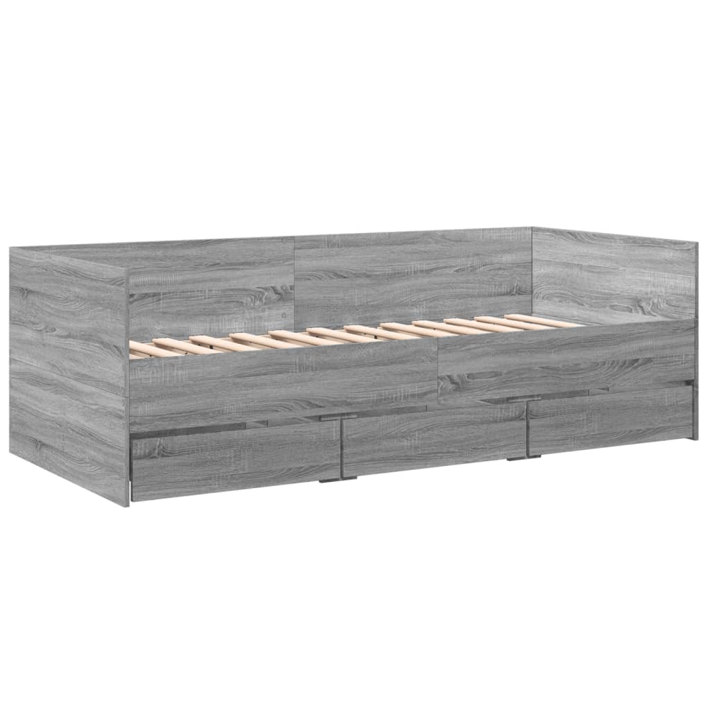 Divano Letto con Cassetti senza Materasso 90x190 cm