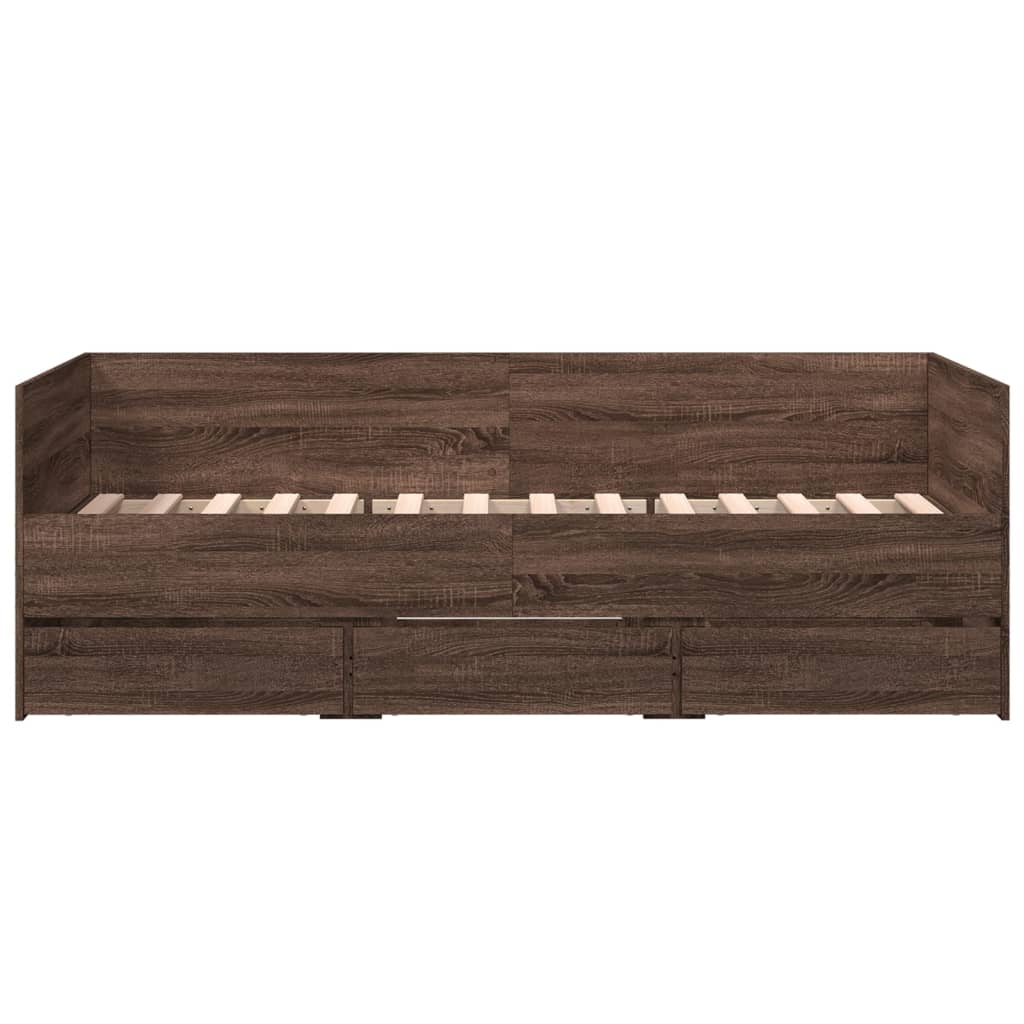 Divano Letto con Cassetti senza Materasso 90x190 cm 3280831