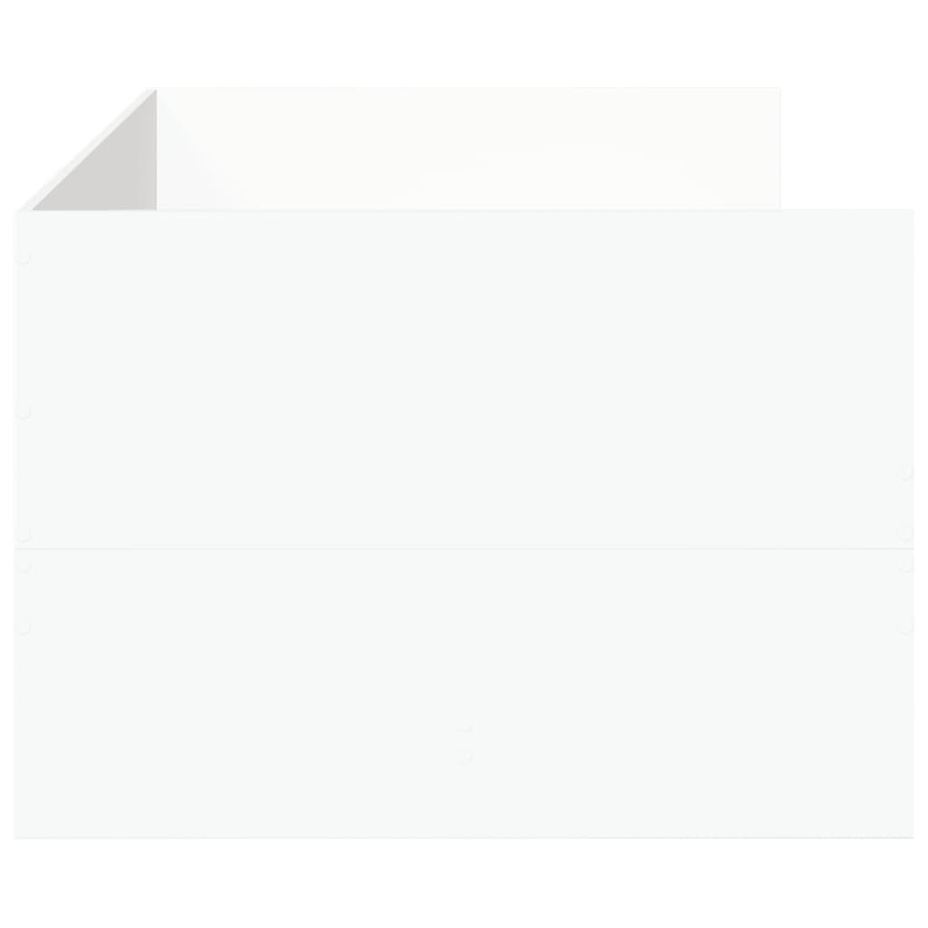 Divano Letto con Cassetti senza Materasso Bianco 75x190 cm 3280832