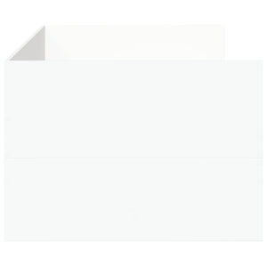 Divano Letto con Cassetti senza Materasso Bianco 75x190 cm 3280832