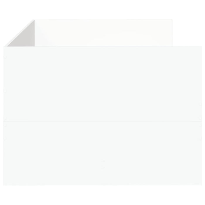 Divano Letto con Cassetti senza Materasso Bianco 75x190 cm