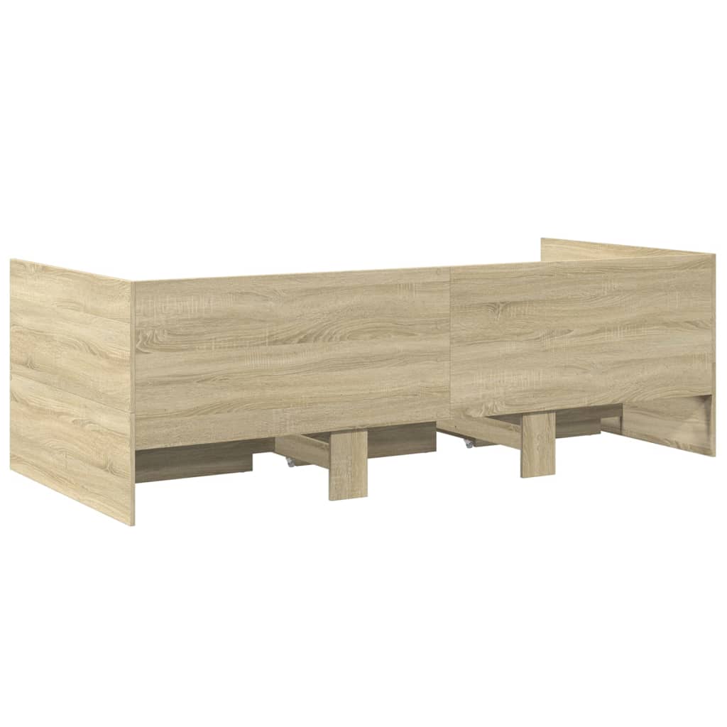 Divano Letto con Cassetti senza Materasso-Sofa Letto-Daybed 75x190 cm 406988