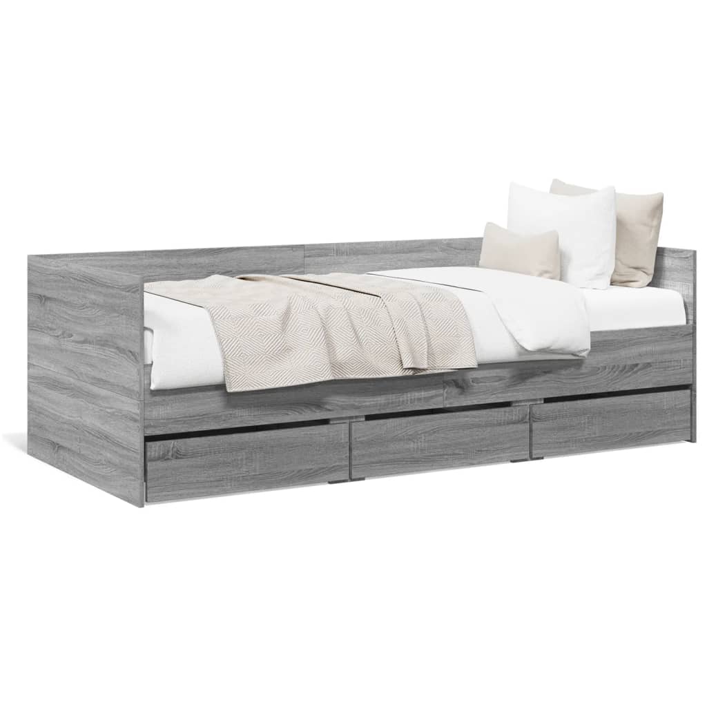 Divano Letto con Cassetti senza Materasso-Sofa Letto-Daybed 75x190 cm 453291