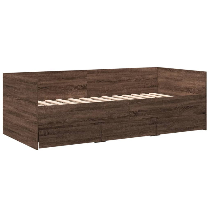 Divano Letto con Cassetti senza Materasso 75x190 cm 3280838