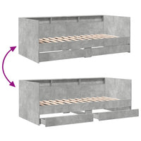 Divano Letto con Cassetti senza Materasso 75x190 cm 3280863