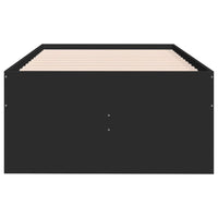 Divano Letto con Cassetti senza Materasso Nero 100x200 cm 3280868