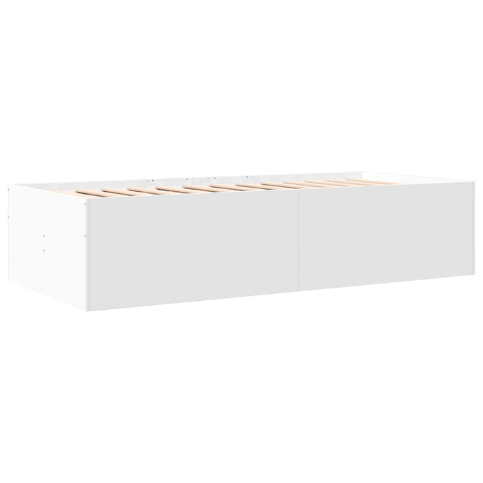 Divano Letto con Cassetti senza Materasso-Sofa Letto-Daybed Bianco 90x190 cm 913437