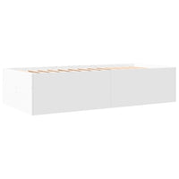 Divano Letto con Cassetti senza Materasso-Sofa Letto-Daybed Bianco 75x190 cm 601378