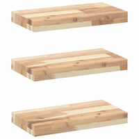 Mensole da Parete 3 pz 40x20x4 cm Legno Acacia Non Trattato 3279417