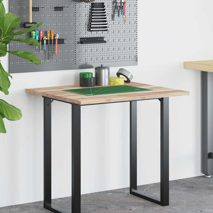 vidaXL Piano Scrivania Non Trattato 100x60x2cm Legno Massello Acacia