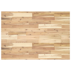 Piano Scrivania Non Trattato 80x70x2cm Legno Massello di Acacia