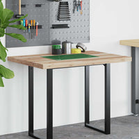 vidaXL Piano Scrivania Non Trattato 100x80x4cm Legno Massello Acacia