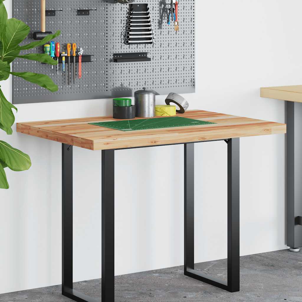 vidaXL Piano Scrivania a Olio 80x70x4 cm Legno Massello di Acacia