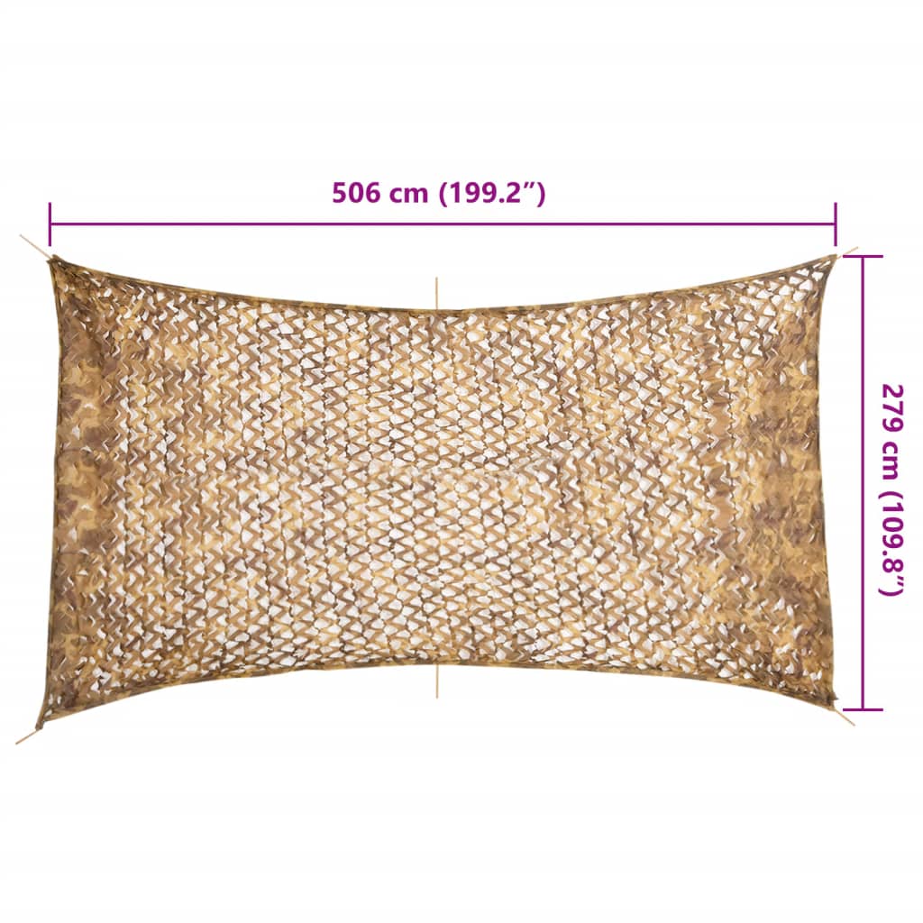 Rete Mimetica con Custodia di Conservazione 506x279 cm Sabbia