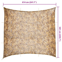 Rete Mimetica con Custodia di Conservazione 614x581 cm Sabbia 4008266